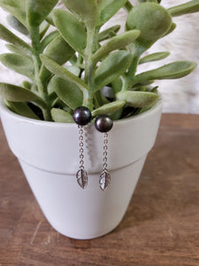 Feather Drop Earrings