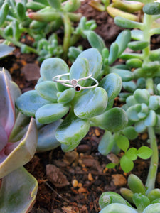 Micro Gem Band (Garnet)