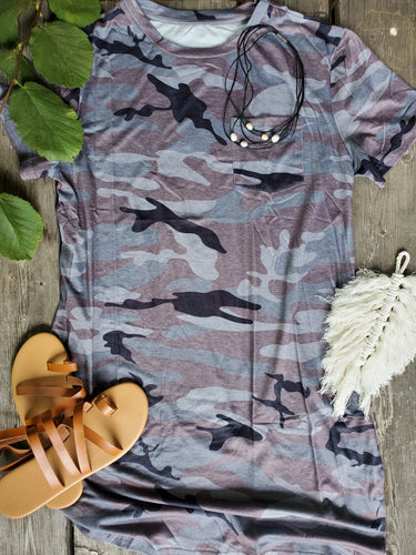 Camo Tshirt Dress