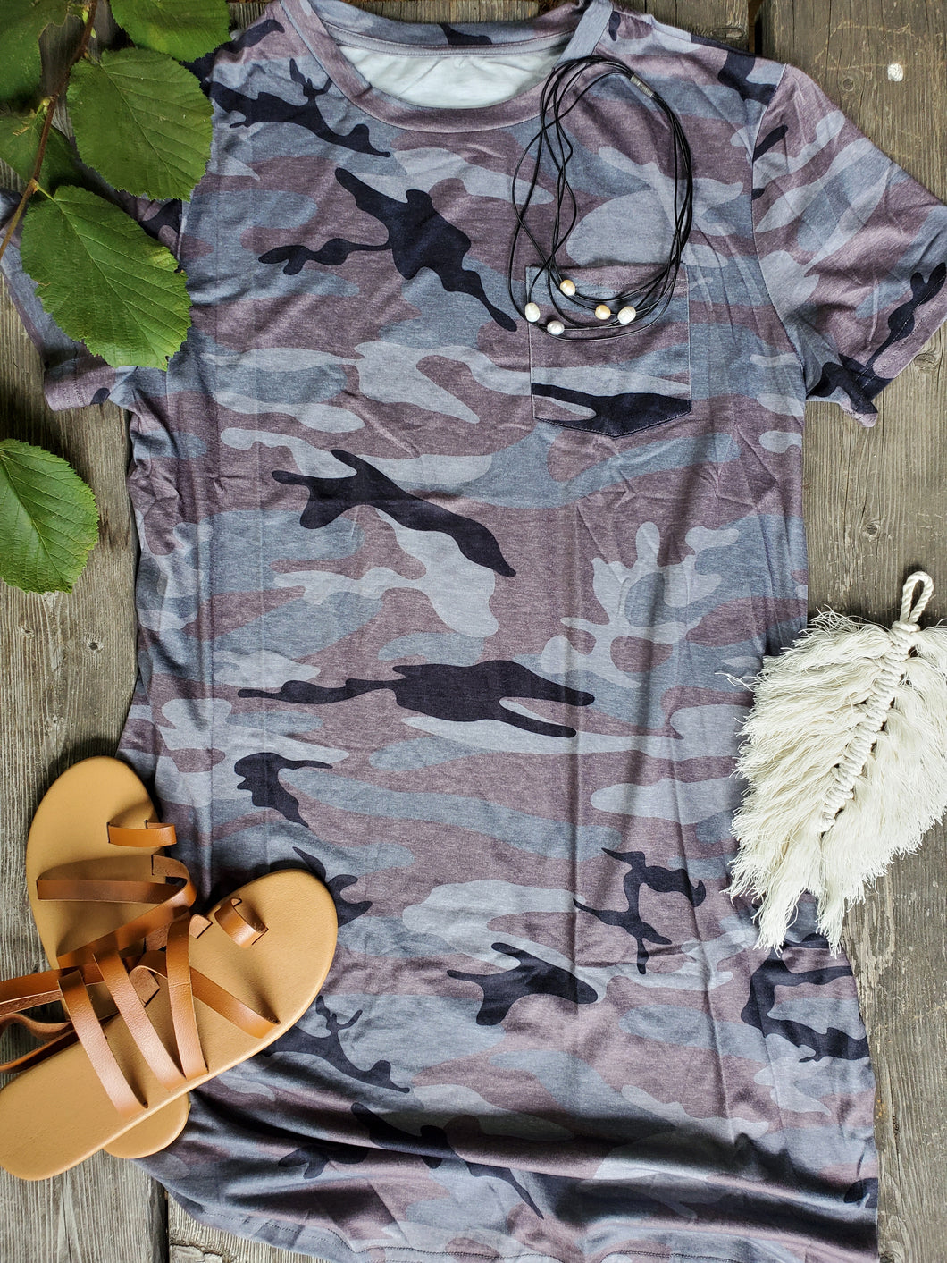 Camo Tshirt Dress L