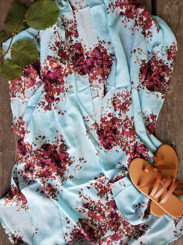 Blue Floral Kimono