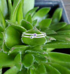 Micro Gem Band (Sky Blue Topaz)